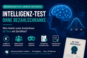Intelligenz-Test ohne Bezahlschranke: Was leistet unser kostenloser IQ-Test mit Zertifikat?